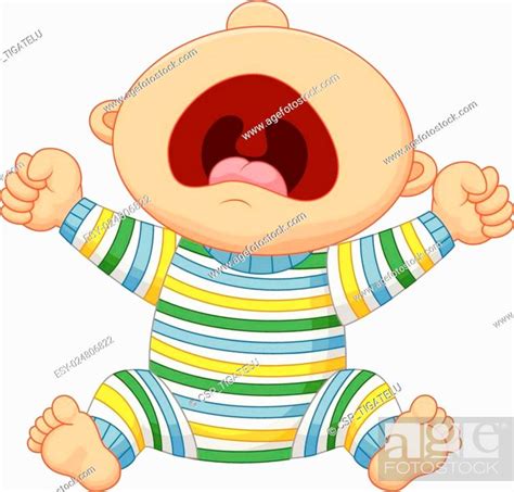 Cartoon Baby Boy Crying Stock Vector Vector And Low Budget Royalty