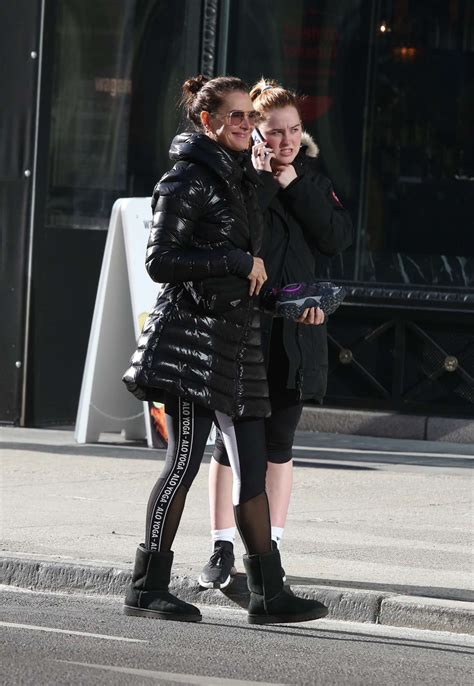 Brooke Shields And Daughter Rowan Henchy Leaving A Gym