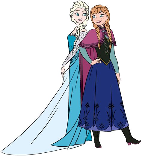 Elsa Anna Clip Art