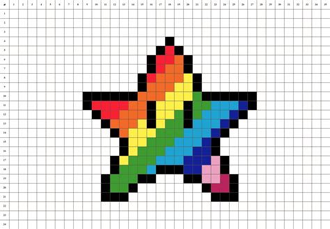 Voir plus d'idées sur le thème pixel art facile, pixel art, dessin pixel. Etoile Arc en Ciel - Pixel Art | La Manufacture du Pixel