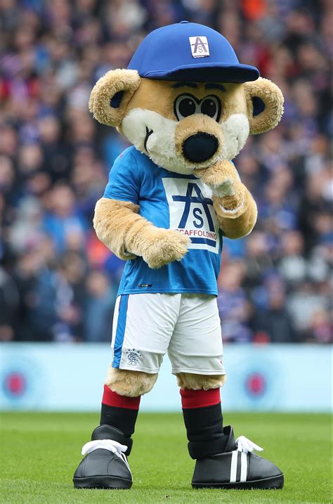 Rangers fans pay tribute to tragic Broxi Bear mascot Stuart Pedley ...