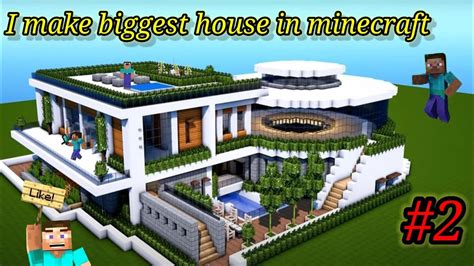 I Build Epic House In Minecraft Survival World Part 2 Minecraft