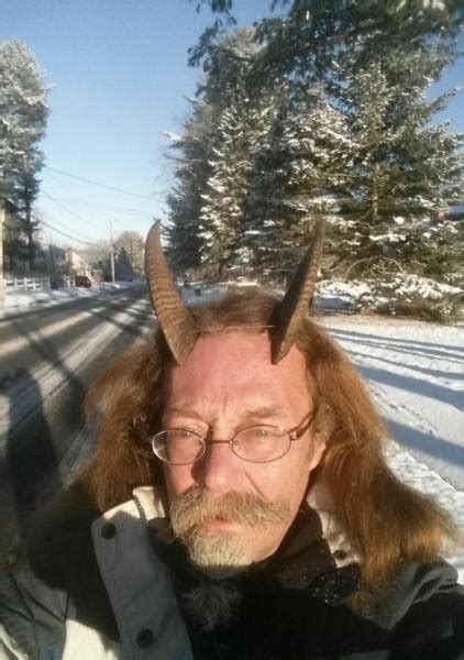 Pagan Priest Wears Horns For His Driving License Photo 11 Pics