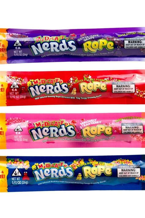 Medicated Nerds Rope 600mg Orange County Cannabis Delivery