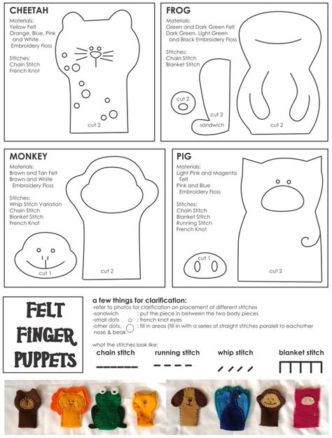 6 Best Images Of Halloween Finger Puppets Printable Patterns