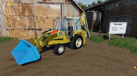 Old Jcb 3cx Backhoe Loader V 15 Fs19 Mods Farming Simulator 19 Mods