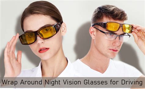 lvioe night driving glasses fit over glasses for men women polarized anti glare night vision