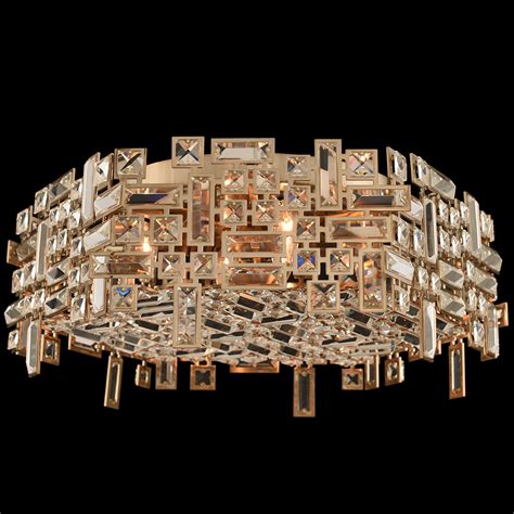 Measures 27 inches wide, 88 inches tall, extends 27 inches. Allegri 11194-038-FR001 Vermeer Brushed Champagne Gold Ceiling Lighting Fixture - ALL-11194-038 ...