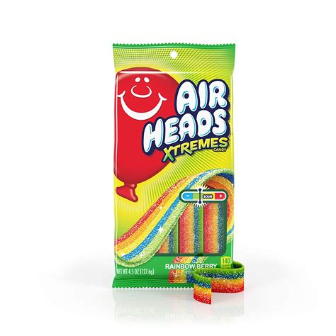 Airheads Xtreme Sour Rainbow Berry Gummy Candy The Original Fruity