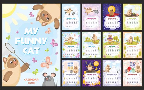 My Funny Cat Wall Calendar 2018 By Olga Belova