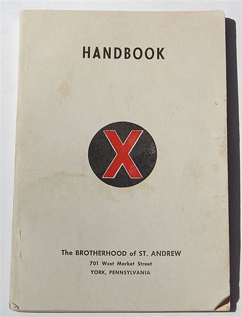 1952 The Brotherhood Of St Andrew Handbook From Rubylane Sold On Ruby Lane