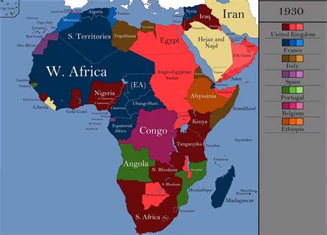 Africa And The Middle East At The Peak Of European Colonialism 1930