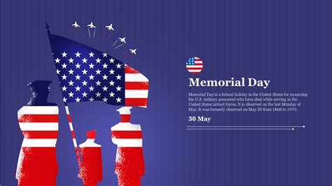 Get Free Memorial Day Powerpoint Template Presentation