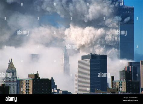 World Trade Centers Auf 11 September 2001 Zusammenbrechen Der Südturm