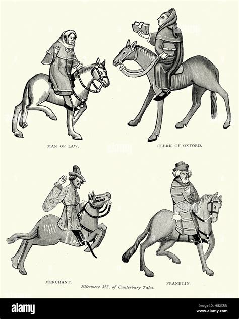 Characters From Geoffrey Chaucers Canterbury Tales Lawyer Clerk