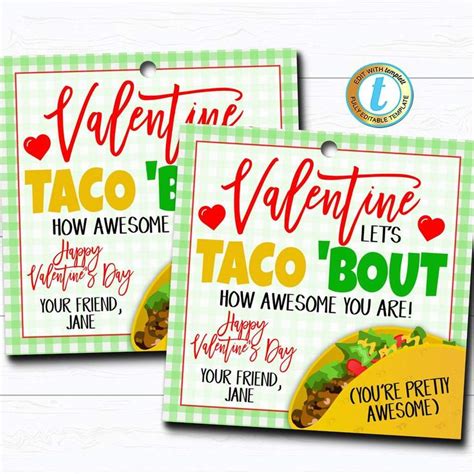 valentine t tags nacho average valentine fiesta taco bout awesome t chip label school