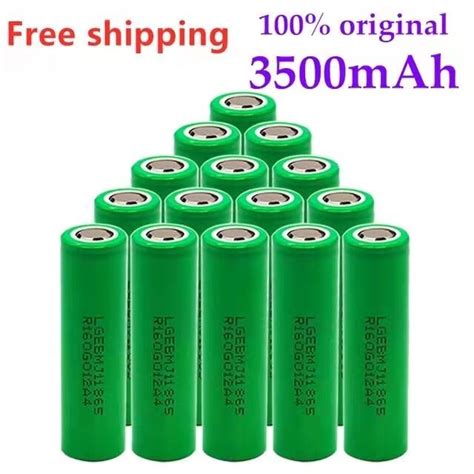 100 Original 37 V3500mah Inr18650 Mj 118650แบตเตอรี่ Akku