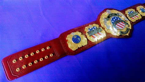 Iwgp United States Championship Wrestling Belt 4 Mm Thick Etsy Belt