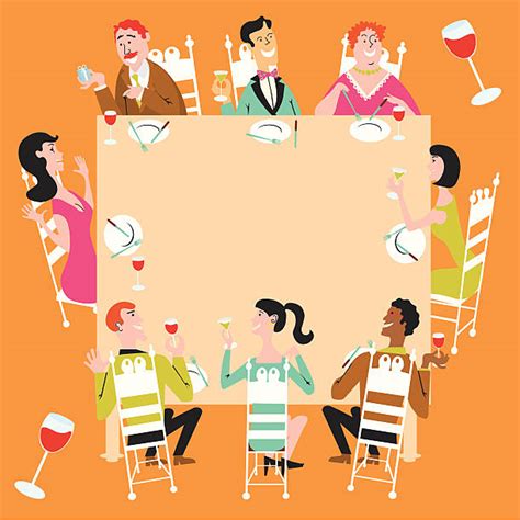 Royalty Free Dinner Party Clip Art Vector Images And Illustrations Istock