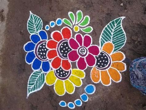 Check spelling or type a new query. Flower Petals Rangoli Designs - Easy Floral Rangoli