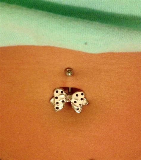 New Belly Button Ring Bow Belly Button Ring From Spencer S Hip Piercings Bellybutton