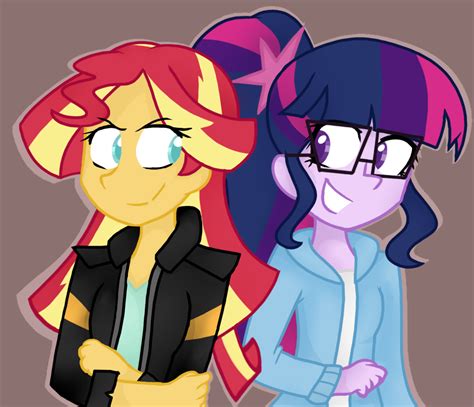 Sunset And Sci Twi By Rozzertrask On Deviantart