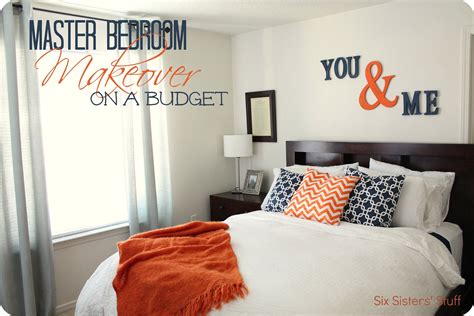 Believe it or not, there are benefits to decorating a small bedroom. Master Bedroom Makeover on a Budget | Six Sisters' Stuff
