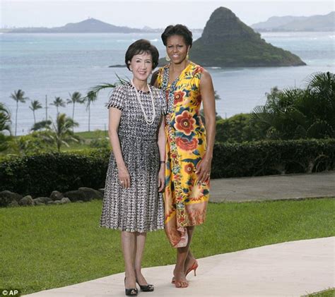 Above, michelle obama wears the abnormal pagan cross. Michelle Obama praises Hawaii as she welcomes first ladies ...