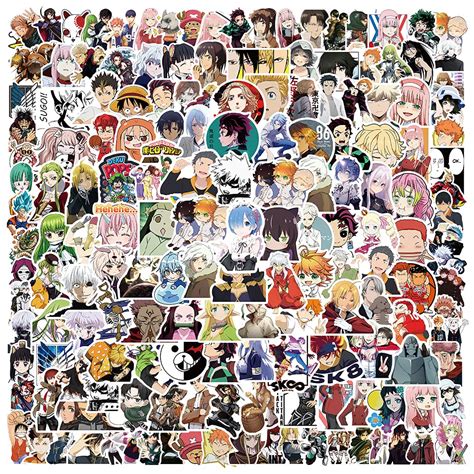 Buy Anime Mixed Stickers200 Pcs Classic Anime Themed Set Vinyl