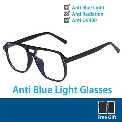 【🥇2023】 Anti Radiation Eyeglasses Glasses Spek Mata Computer Women Man Uv400 Big Frame Double