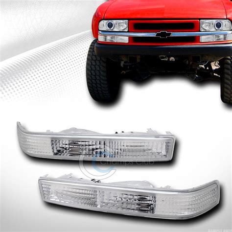 Purchase Crystal Clear Signal Bumper Corner Lights Lamps Ks 98 04 Chevy
