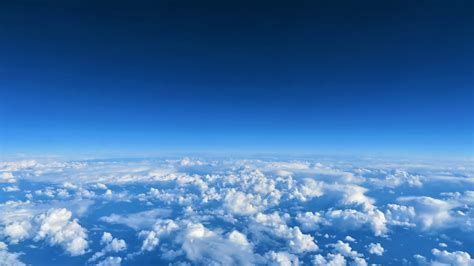 Download Blue Sky Above Clouds 1920x1080 Wallpaper Full Hd Hdtv Fhd