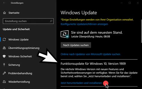 Machines running windows 10 versions 1507 once the upgrade process is complete, you simply need to install a minor update to switch to windows 10 v1909. Wie funktioniert das Upgrade auf Windows 10 Version 1909 ...