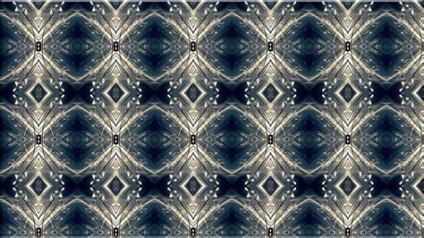 Wallpaper Seni Digital Abstrak Simetri Biru Pola Tekstur