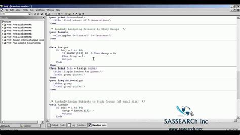 Sas Online Training Random Number Functions In Sas Youtube
