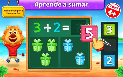 Juegos De Matemáticas Para Niños Sumas Y Restas Amazones Appstore