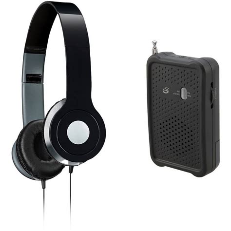 Gpx R055b Portable Radio And Ilive Iah54 On Ear Headphones