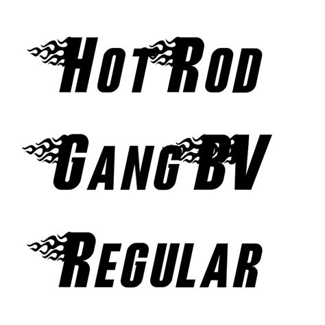 Hot Rod Gang Bv Regular Font Free Fonts On Creazilla Creazilla