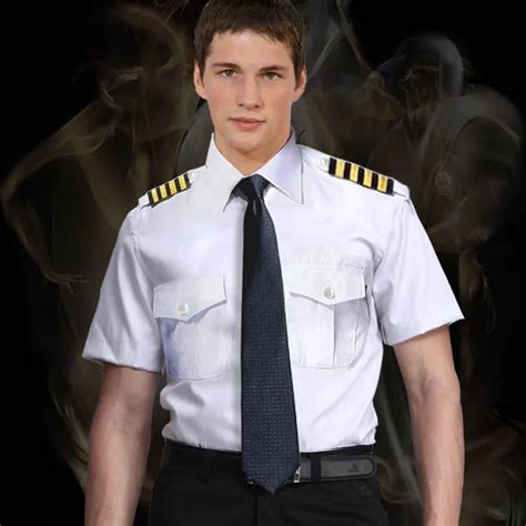 2018 Aviation Uniform Aviator Short Sleeve Shirtairline Pilot Uniform