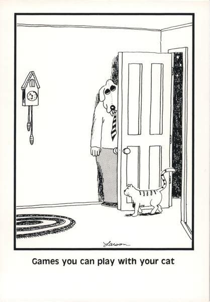 The Far Side Games You Can Play With Your Cat Gary Larson Postcard