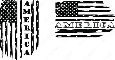 Distressed American Flag Clip Art Black And White Distressed The Best