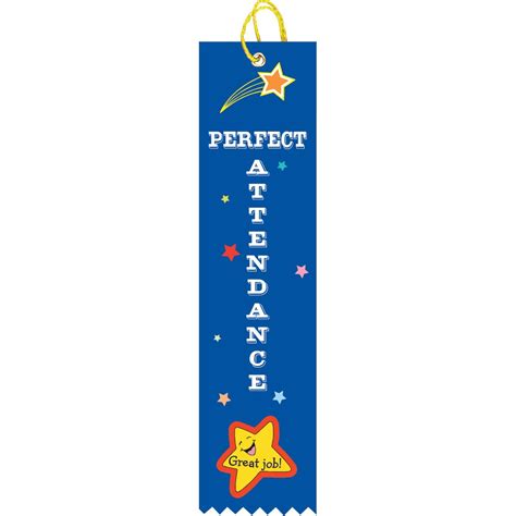 Perfect Attendance Achievement Ribbon Dinn Trophy