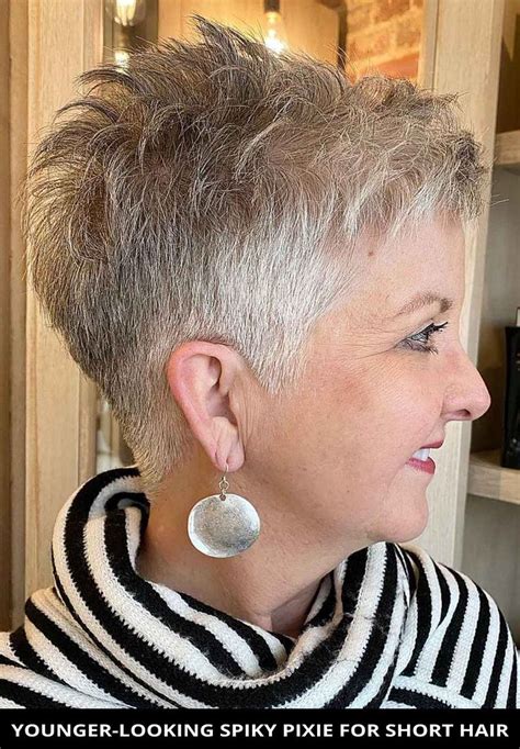 Short Spiky Haircuts For Women Over With Sass Thin Hair Short