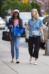 Elle Fanning With Her Mother Heather Joy Arrington In Nyc