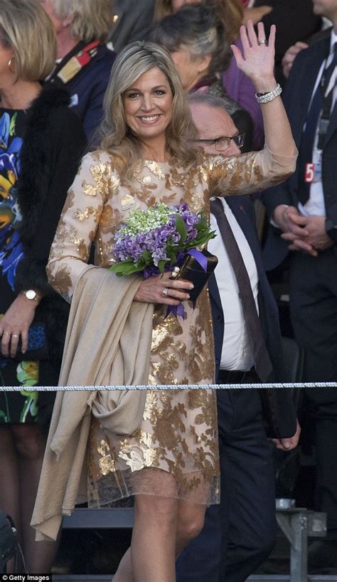 Queen Maxima Of The Netherlands Cruises The River On Dutch Liberation