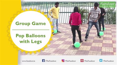 Balloon Game Party Games For Groups Pop The Balloons With Legs