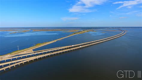 I 10 Bay Way And The Water Level Causeway Mobile Bay Al 3869x2177