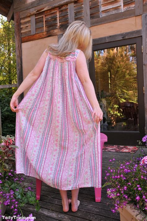Slow Reveal Outside In Long Mommy Nightgown