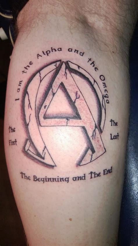 The Alpha Omega Geometric Tattoo Triangle Tattoo Body Art