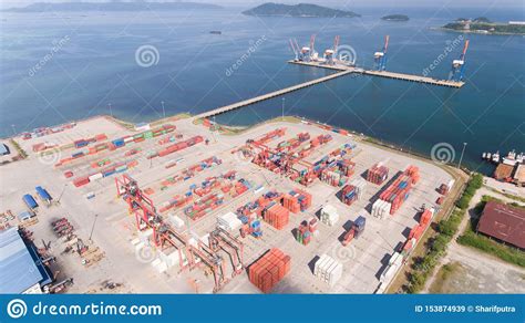 Sepanggar Bay Container Port Editorial Stock Image Image Of Located